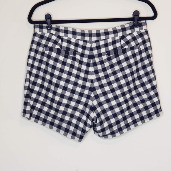 J. Crew blue and white checkered plaid shorts - Picture 3 of 5